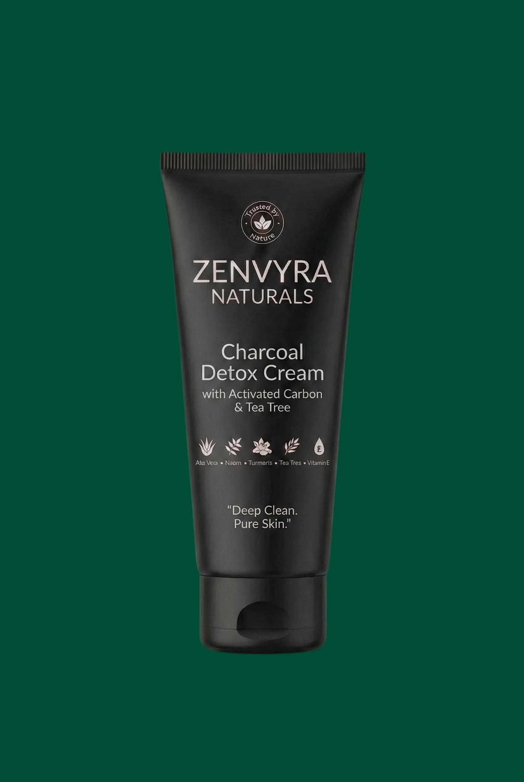 Zenvyra Naturals Charcoal Detox Cream - Organic Face Cream